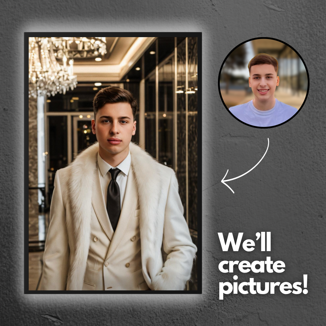 Elite Class Personalised AI Poster - we’ll make all the pictures